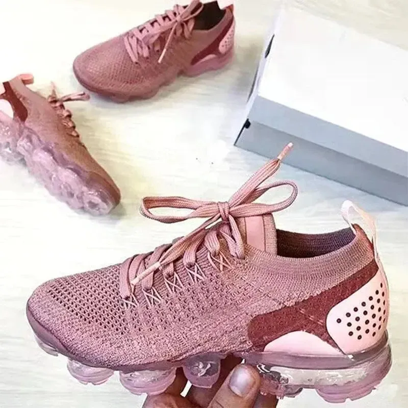 2024New Women's Sneakers Fashion Mesh Breathable Casual Shoes for Women Platform Sports Shoes Comfortable Non-slip Running Shoes