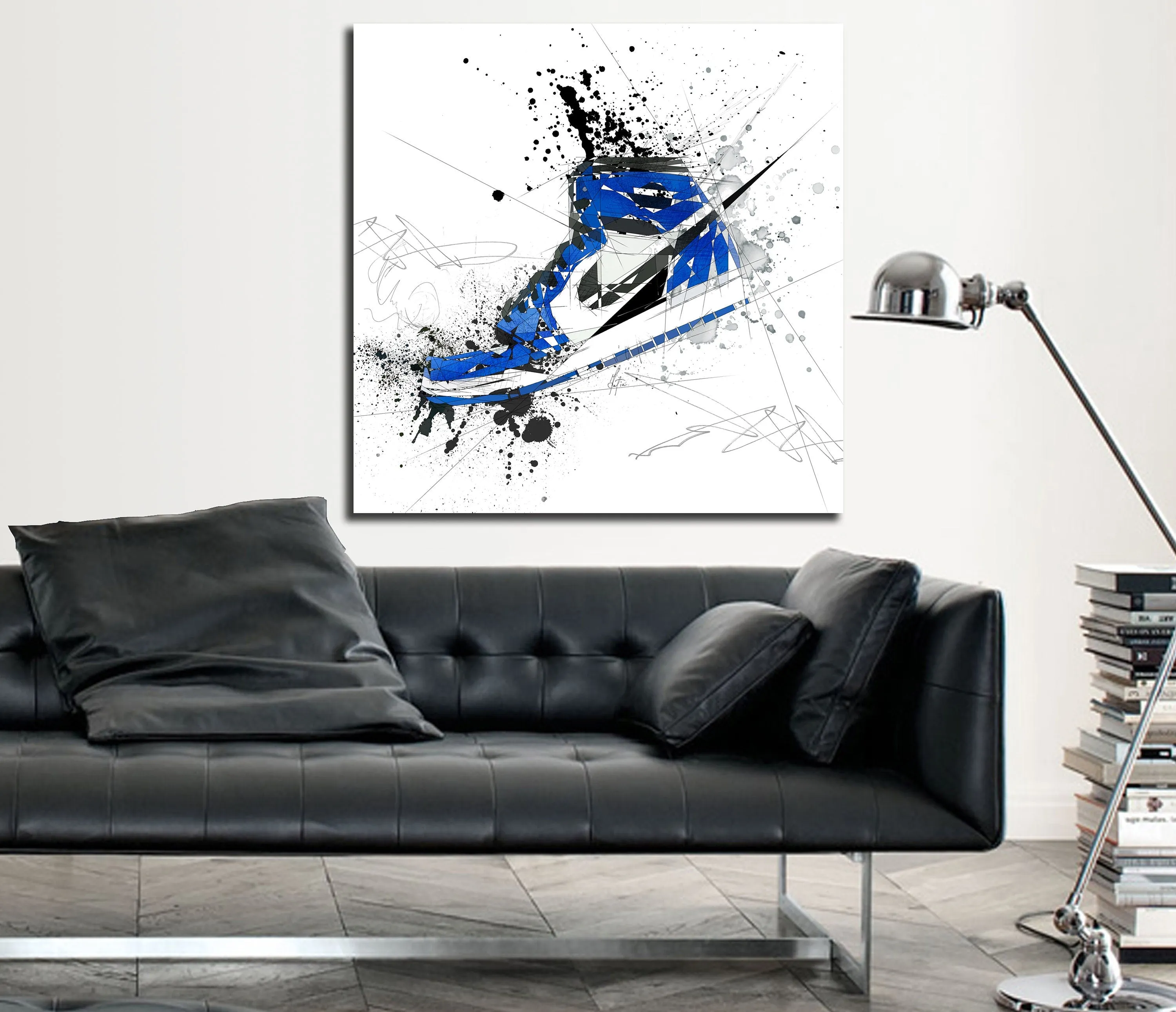 ABSTRACT SNEAKERS ART INSPIRED BY AIR JORDANS SNEAKERS //SNK-AJ03