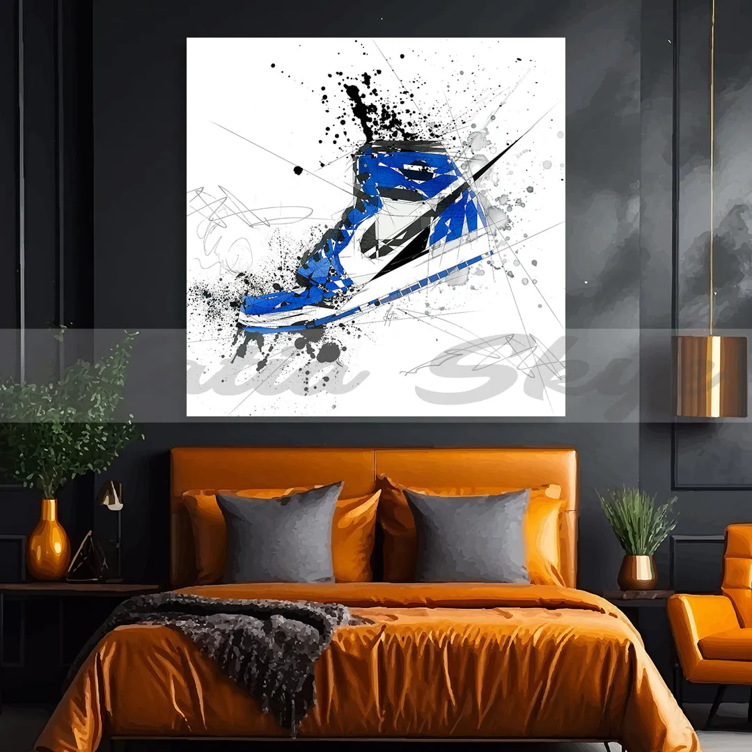 ABSTRACT SNEAKERS ART INSPIRED BY AIR JORDANS SNEAKERS //SNK-AJ03