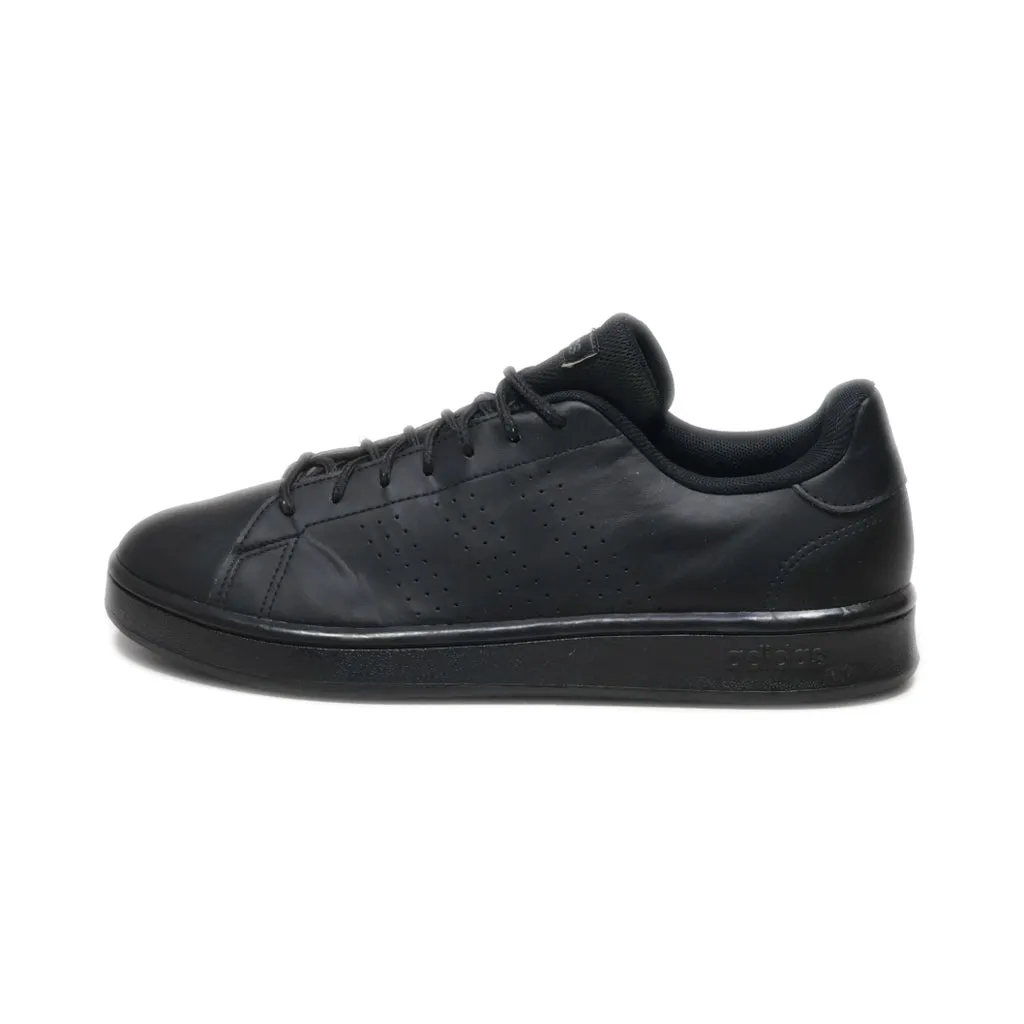 Adidas Advantage Low-Top Sneakers Leather Black Colour For Men