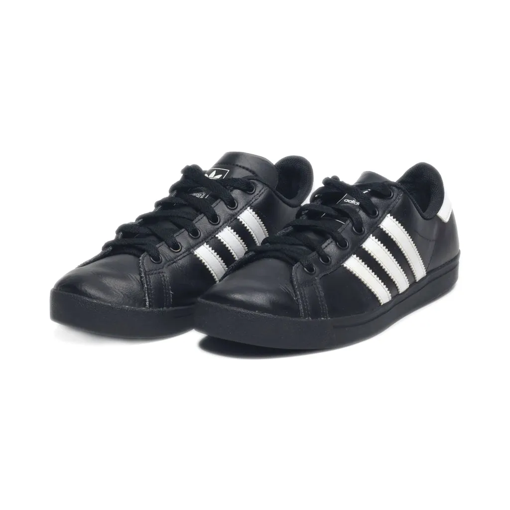 Adidas Coast Star Low-Top Sneakers Leather Black Colour For Women