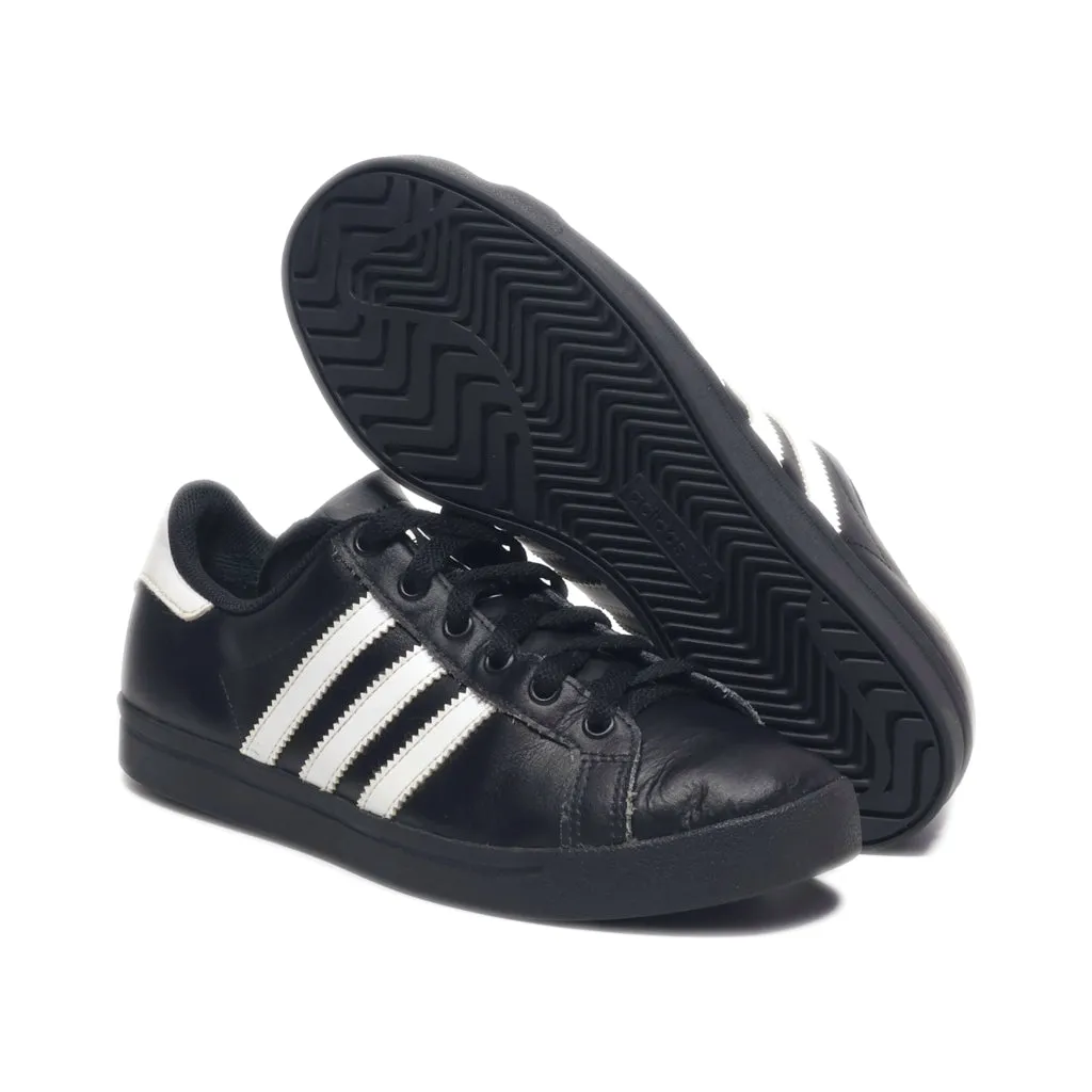 Adidas Coast Star Low-Top Sneakers Leather Black Colour For Women