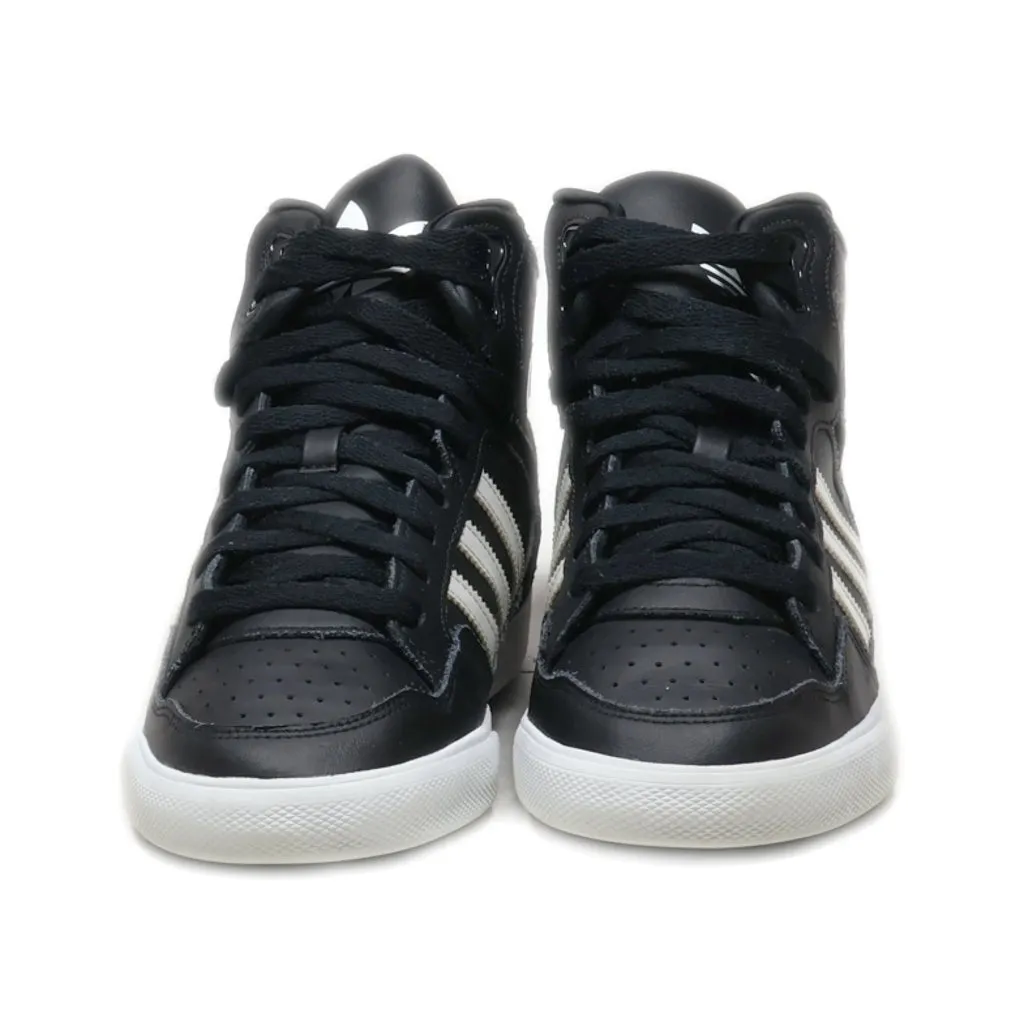 Adidas Extaball High-Top Sneakers Pu Leather Black Colour For Women