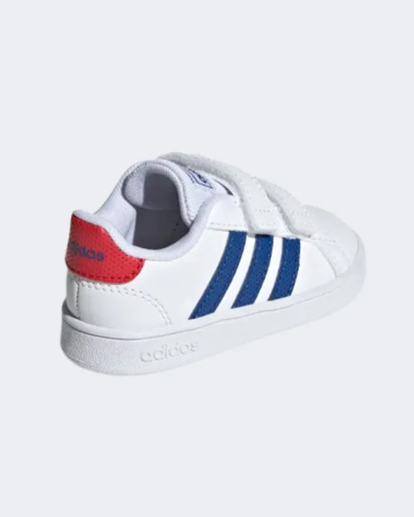 Adidas Grand Court Infant-Boys Lifestyle Shoes White/Blue Gx5749