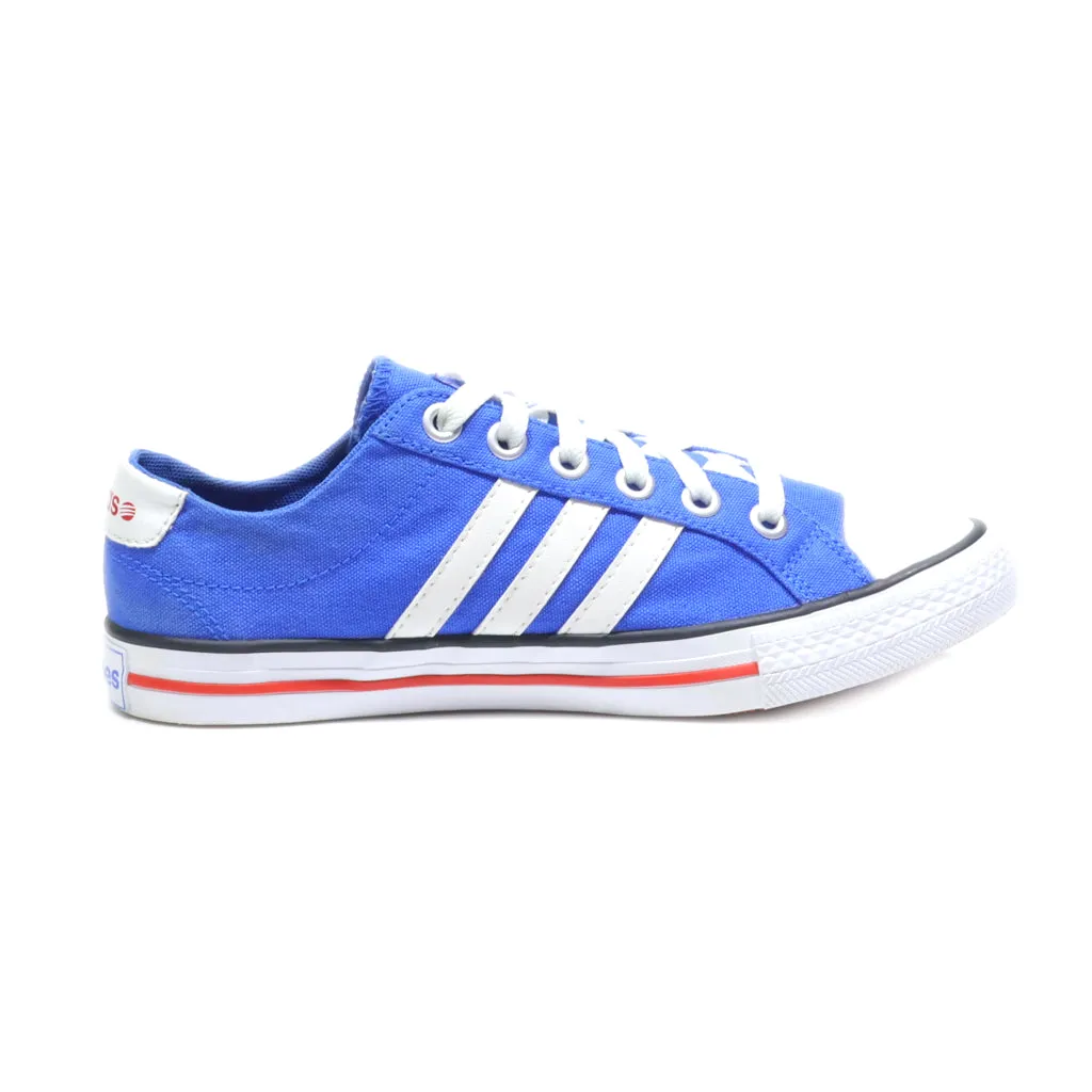 Adidas Neo Label 3 Low-Top Sneakers Canvas Blue Colour For Women