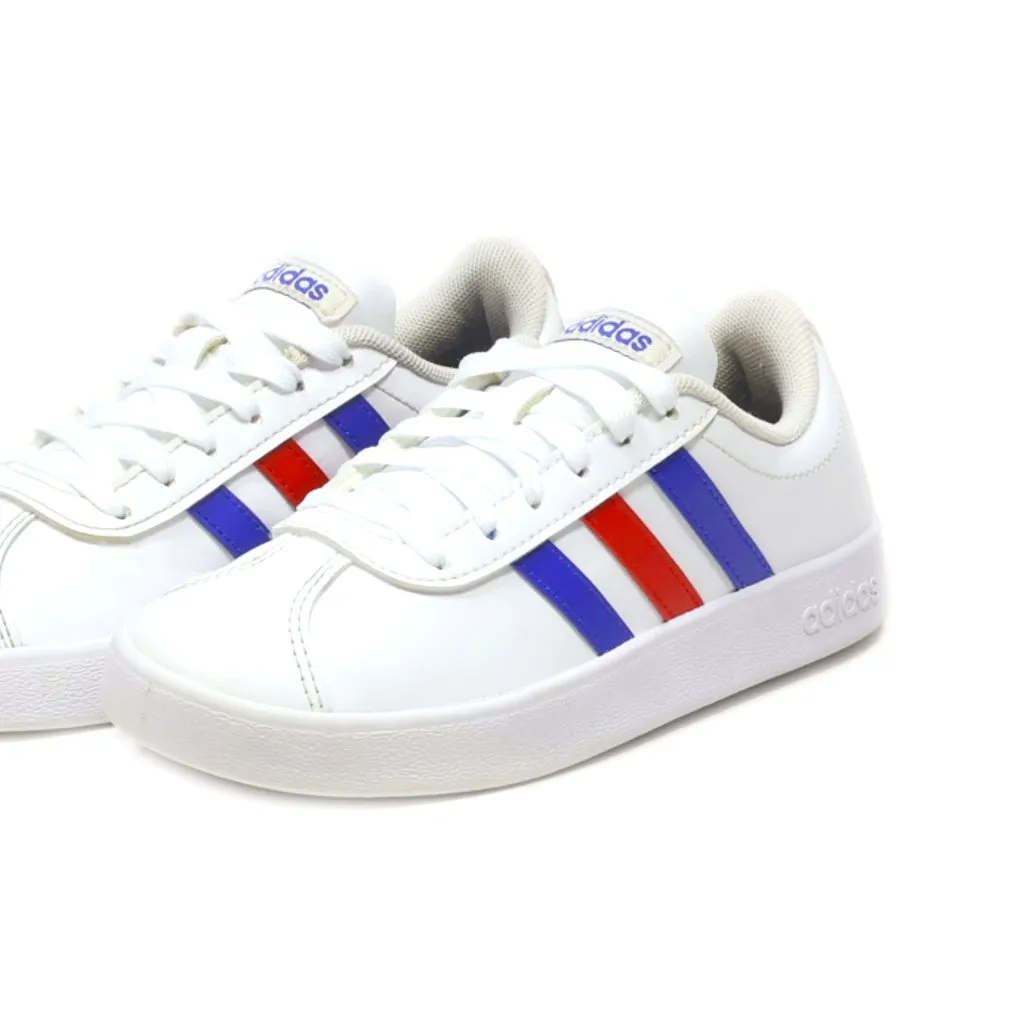 Adidas Neo Vl Court 2.0 K Sneakers Leather White Colour For Kids