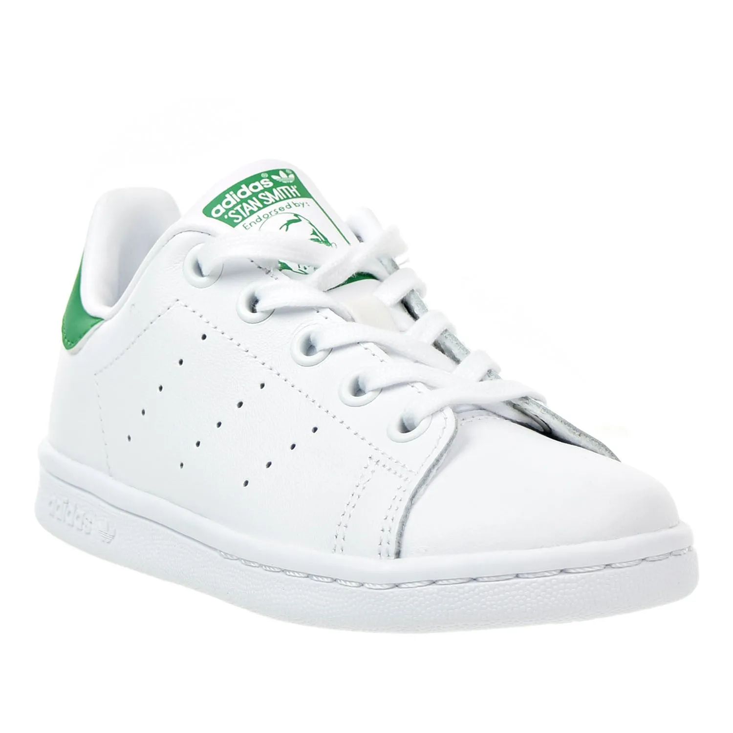 Adidas Originals Stan Smith Preschool Unisex Shoes White/Green