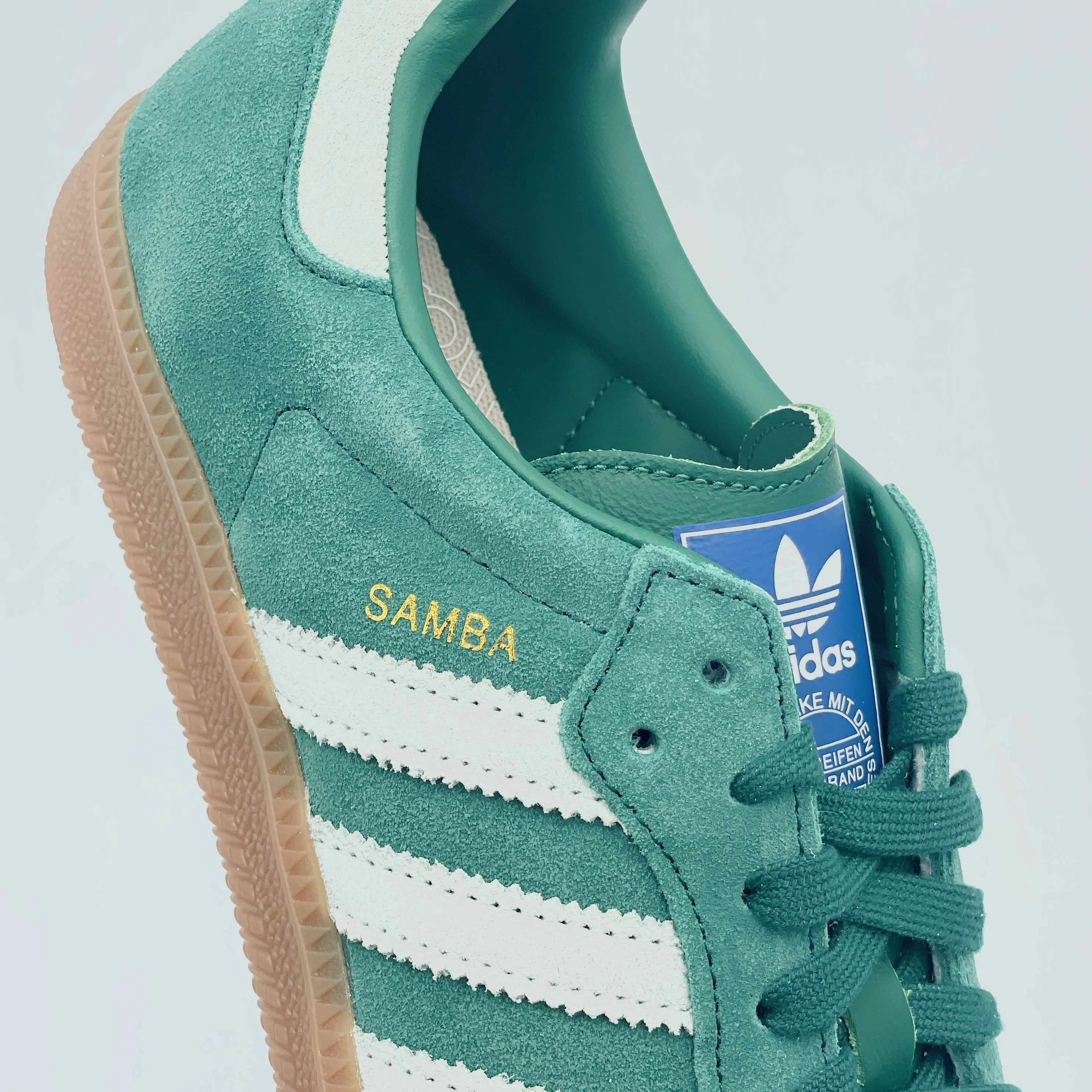 Adidas Samba OG Collegiate Green Gum Grey Toe