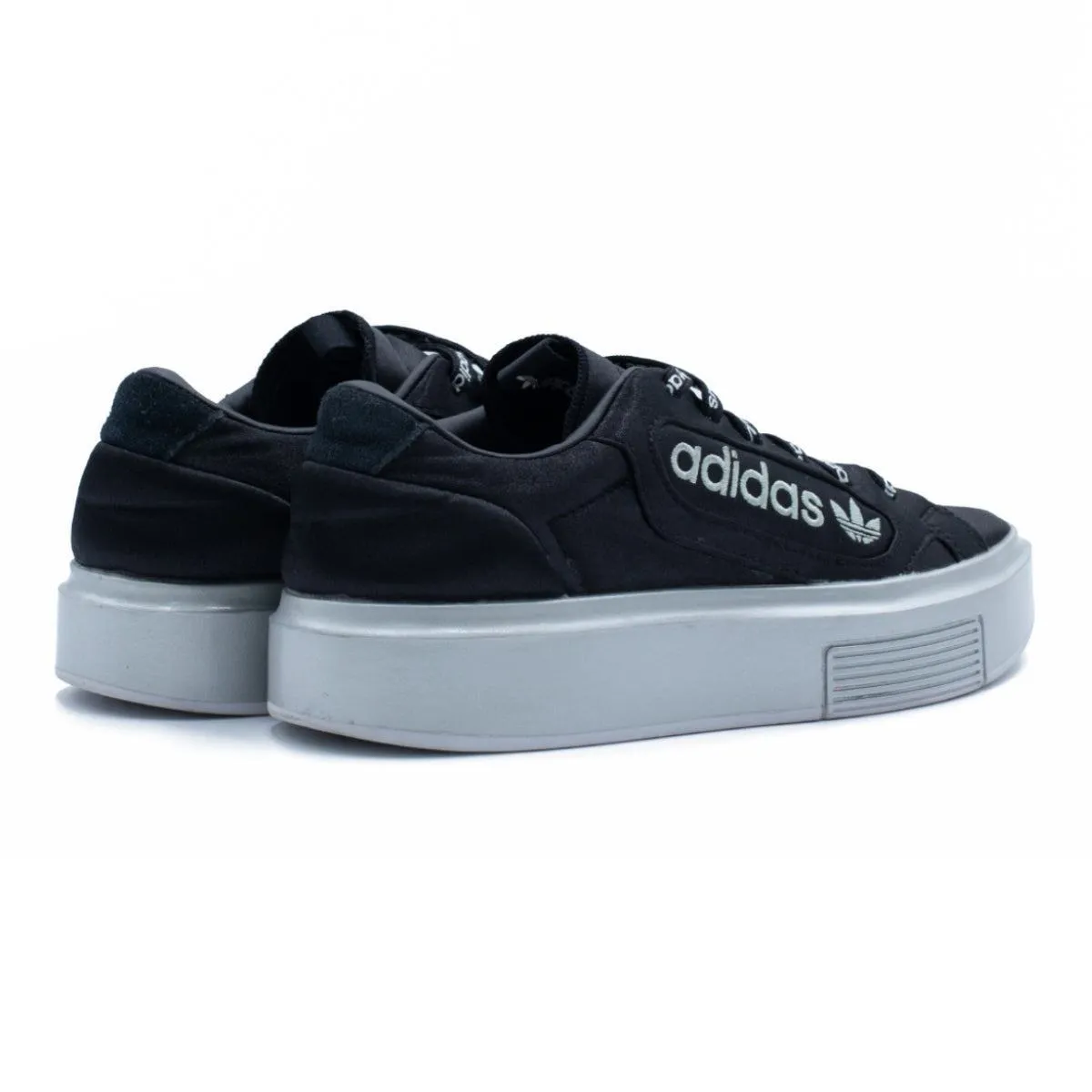 Adidas Sleek Super Low-Top Sneakers Satin Black Colour For Women