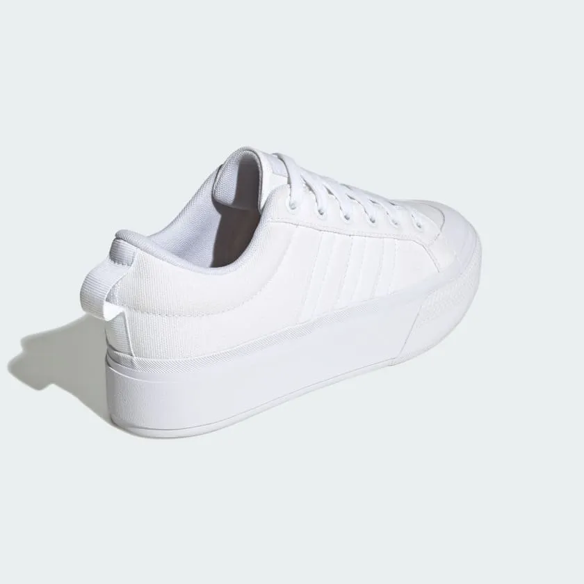 Adidas Women's "Bravada 2.0" Platform Sneakers - Cloud White / Cloud White / Chalk White