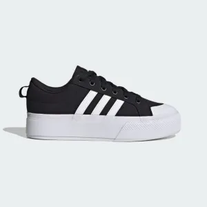 Adidas Women's "Bravada 2.0" Platform Sneakers - Core Black / Cloud White / Core Black