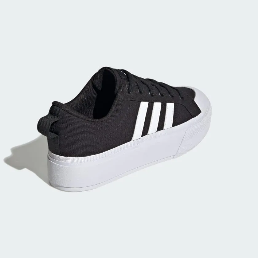 Adidas Women's "Bravada 2.0" Platform Sneakers - Core Black / Cloud White / Core Black