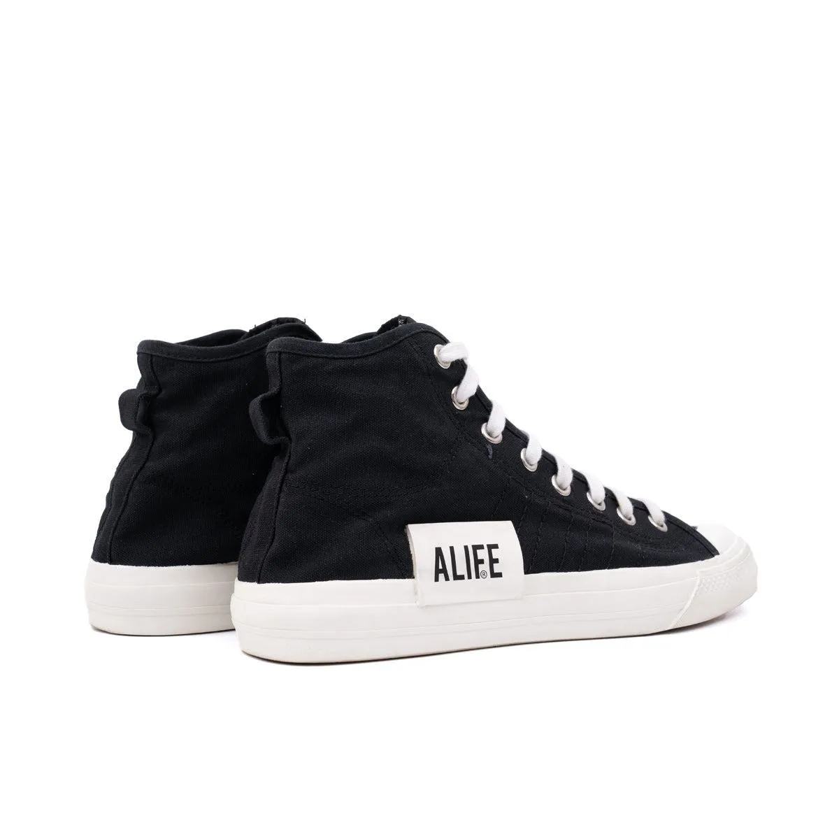 Adidas X Alife Nizza Sneakers Sport Shoes Canvas Black Colour For Men