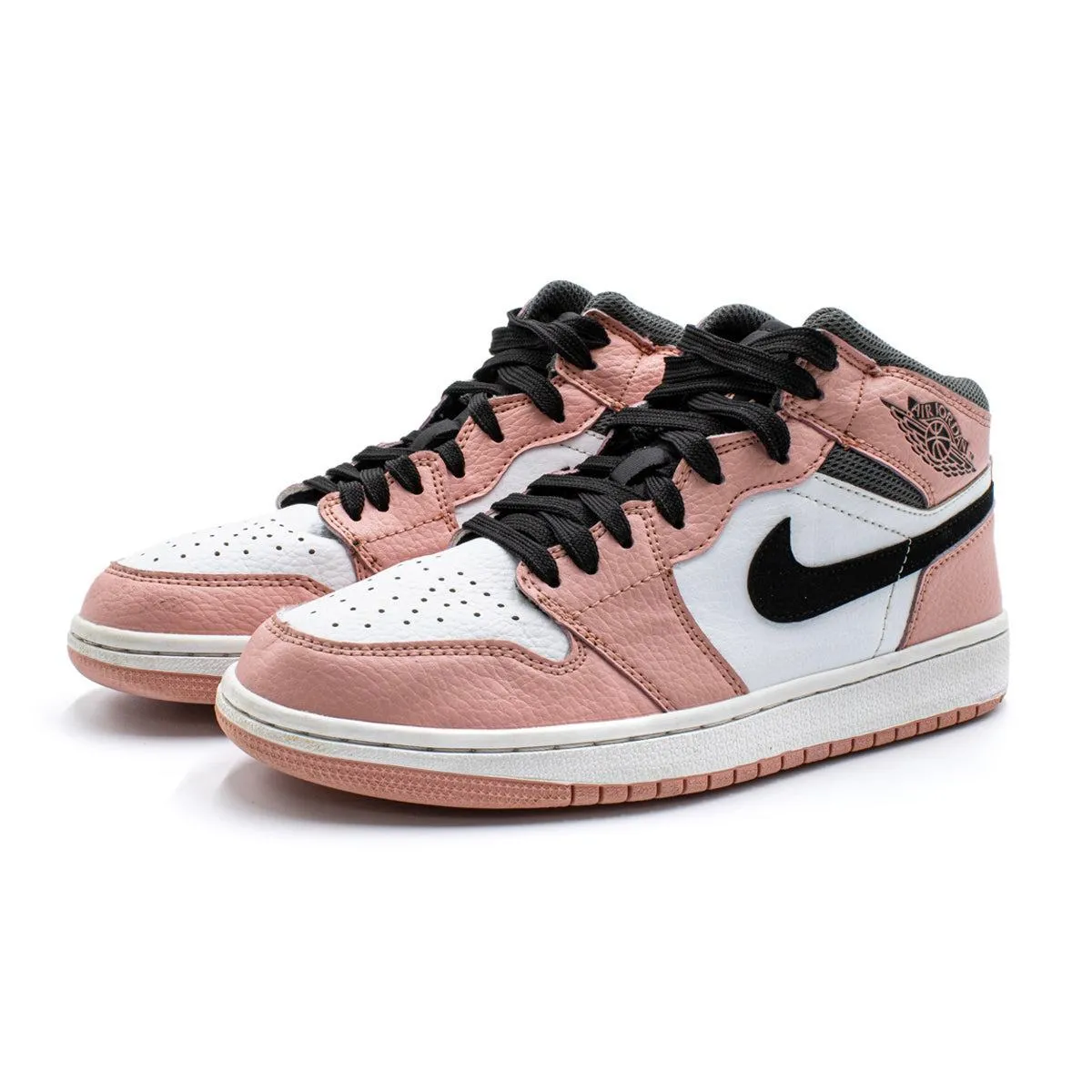 Air Jordan 1 High-Top Sneakers Leather Pink Colour For Women