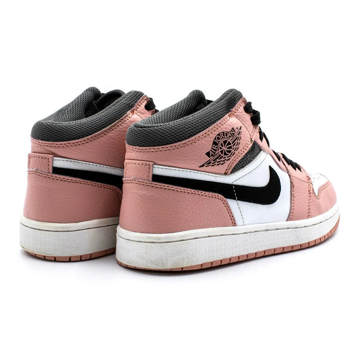 Air Jordan 1 High-Top Sneakers Leather Pink Colour For Women