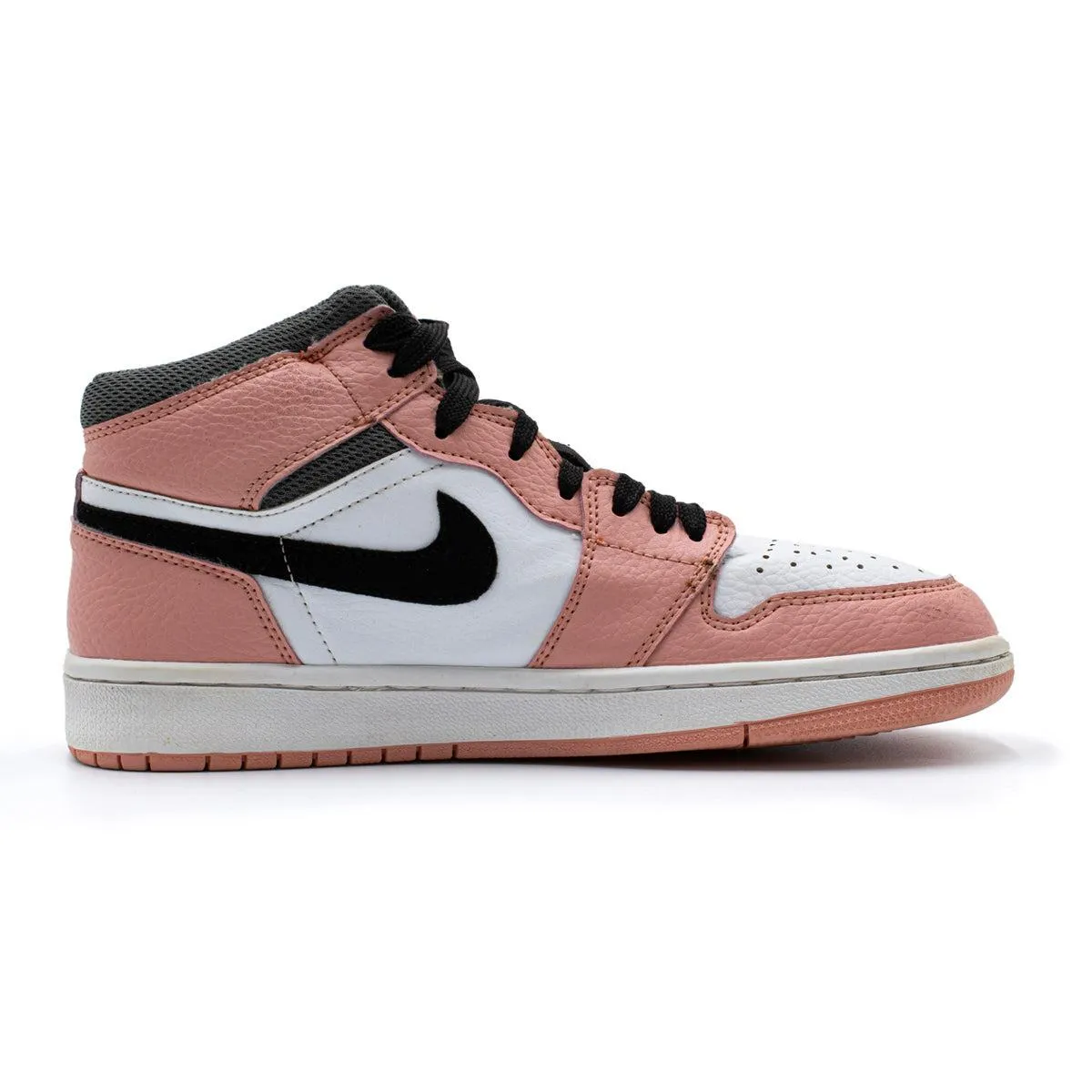 Air Jordan 1 High-Top Sneakers Leather Pink Colour For Women