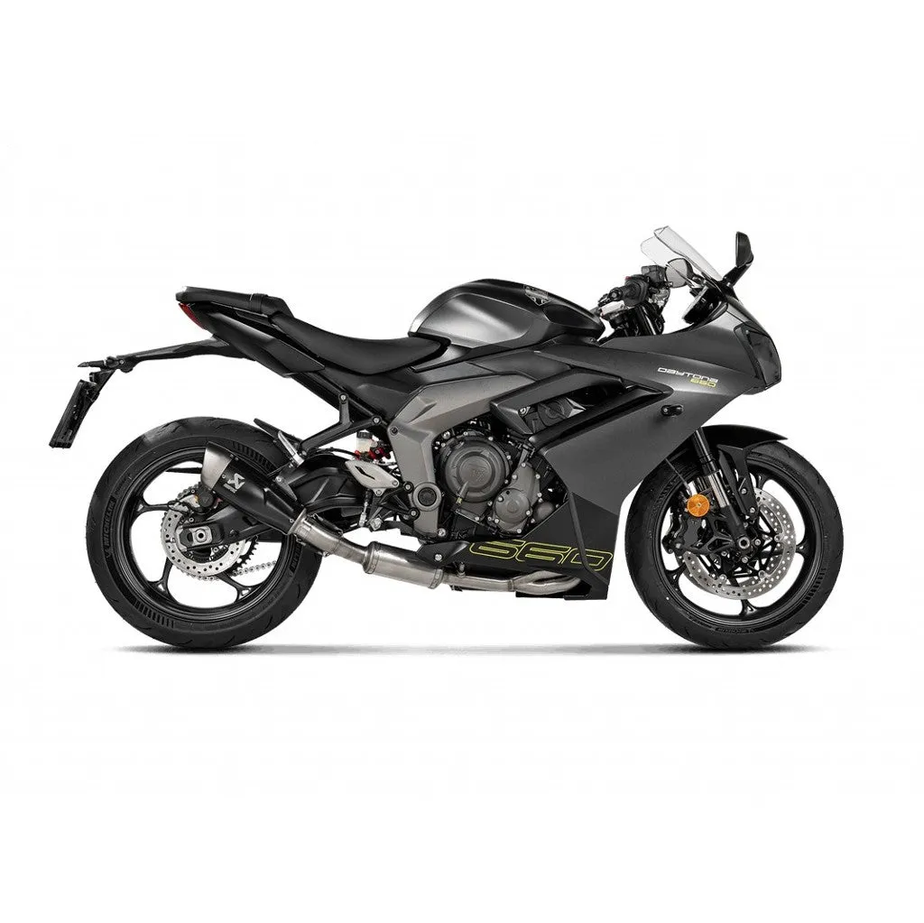 AKRAPOVIC S-T6R2-CQTBL Exhaust System Racing Line (Titanium) for TRIUMPH Daytona 660 2024 