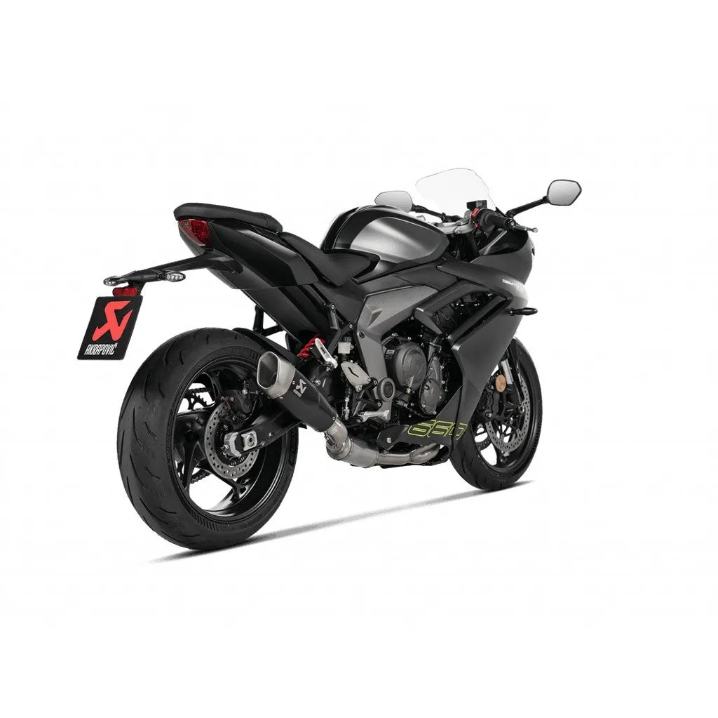 AKRAPOVIC S-T6R2-CQTBL Exhaust System Racing Line (Titanium) for TRIUMPH Daytona 660 2024 