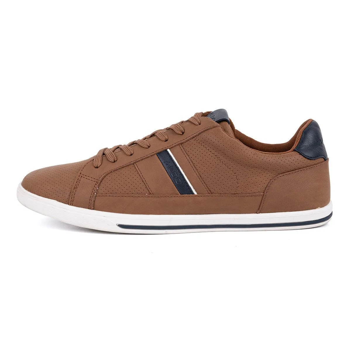 Aldo Citywalk Low-Top Sneakers Leather Brown Colour For Men