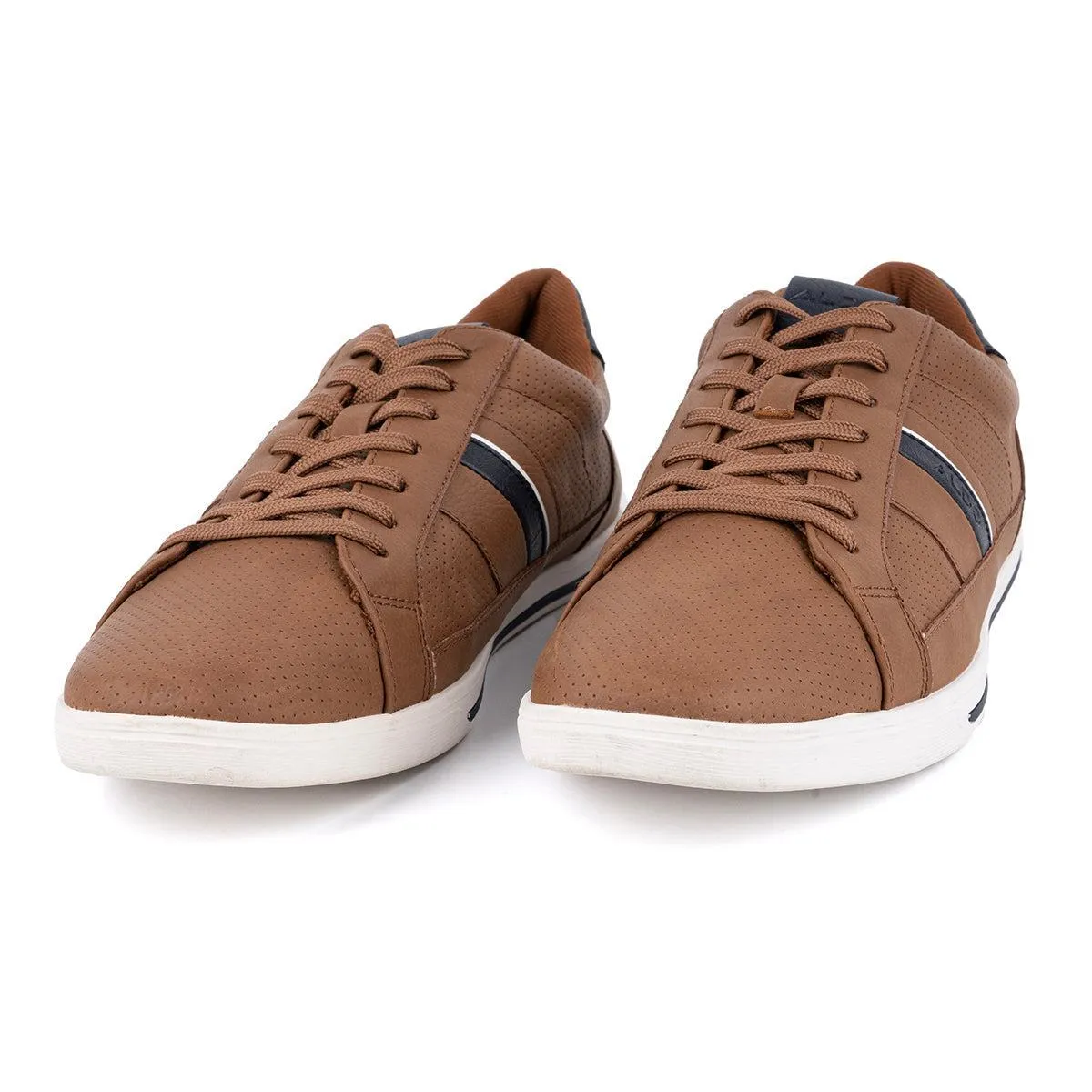 Aldo Citywalk Low-Top Sneakers Leather Brown Colour For Men