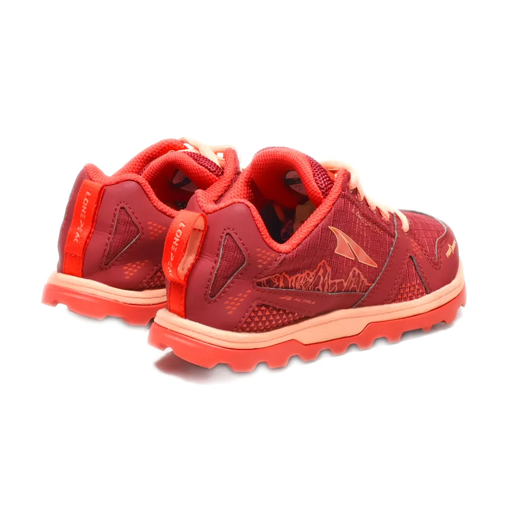 Altra Lonepeak Sport Shoes Fabric Maroon Colour For Kids