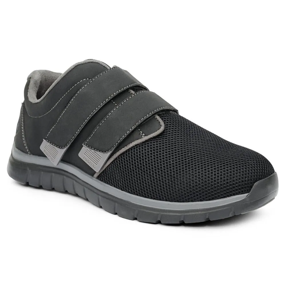 Anodyne No. 74 Men's Sport Double Depth Shoes - Black Grey