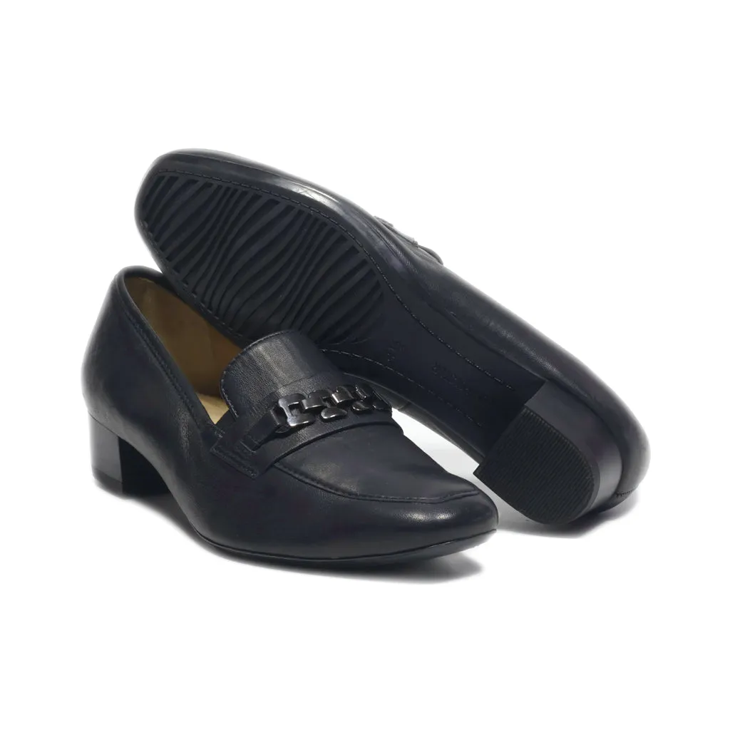 Ara Mid-Heel Shoes Leather Black Colour For Women