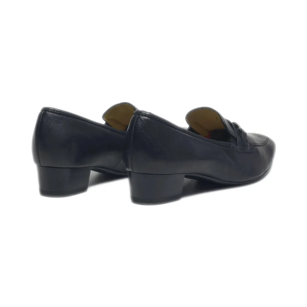 Ara Mid-Heel Shoes Leather Black Colour For Women