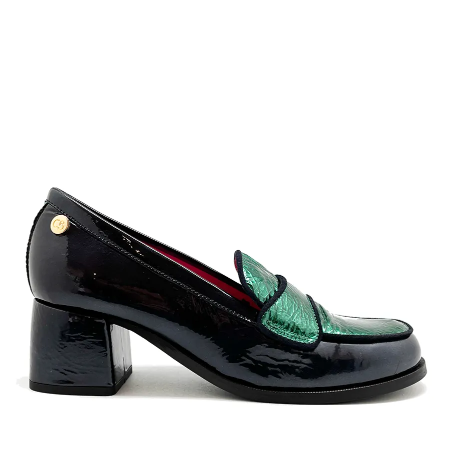 Arc - Navy and Green loafer