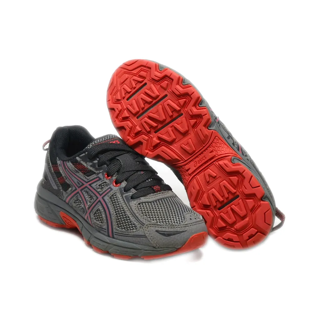 Asics Gel-Venture 6 Sport Shoes Fabric Grey Colour For Kids