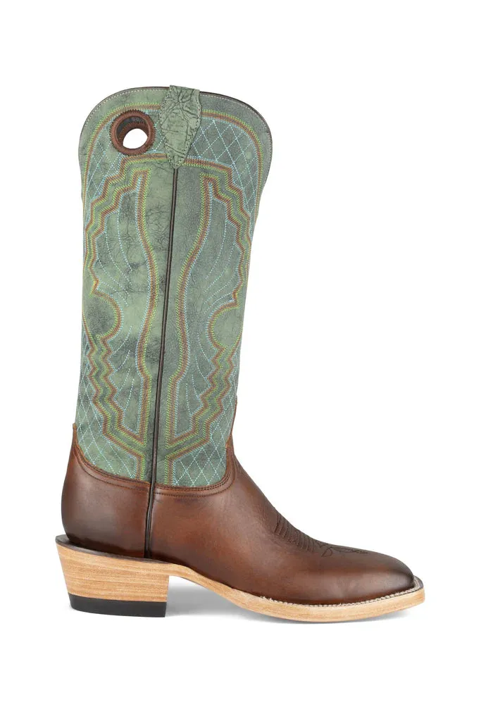 AZULADO MEN’S LARAMIE DAMASCO WESTERN BOOTS | Tan / Butyl