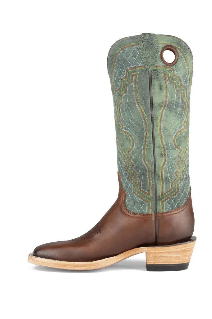 AZULADO MEN’S LARAMIE DAMASCO WESTERN BOOTS | Tan / Butyl