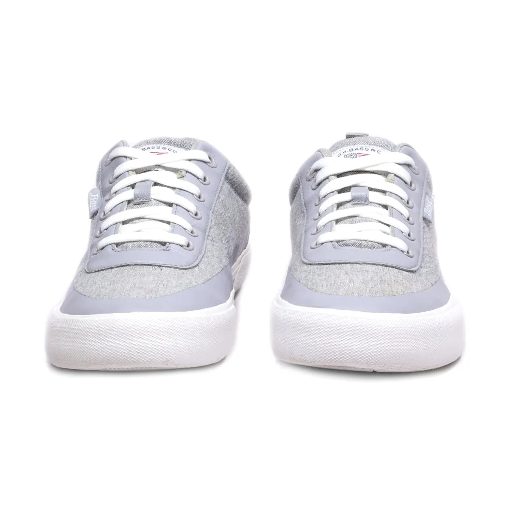 Bass Low-Top Sneakers Canvas Grey Colour For Men