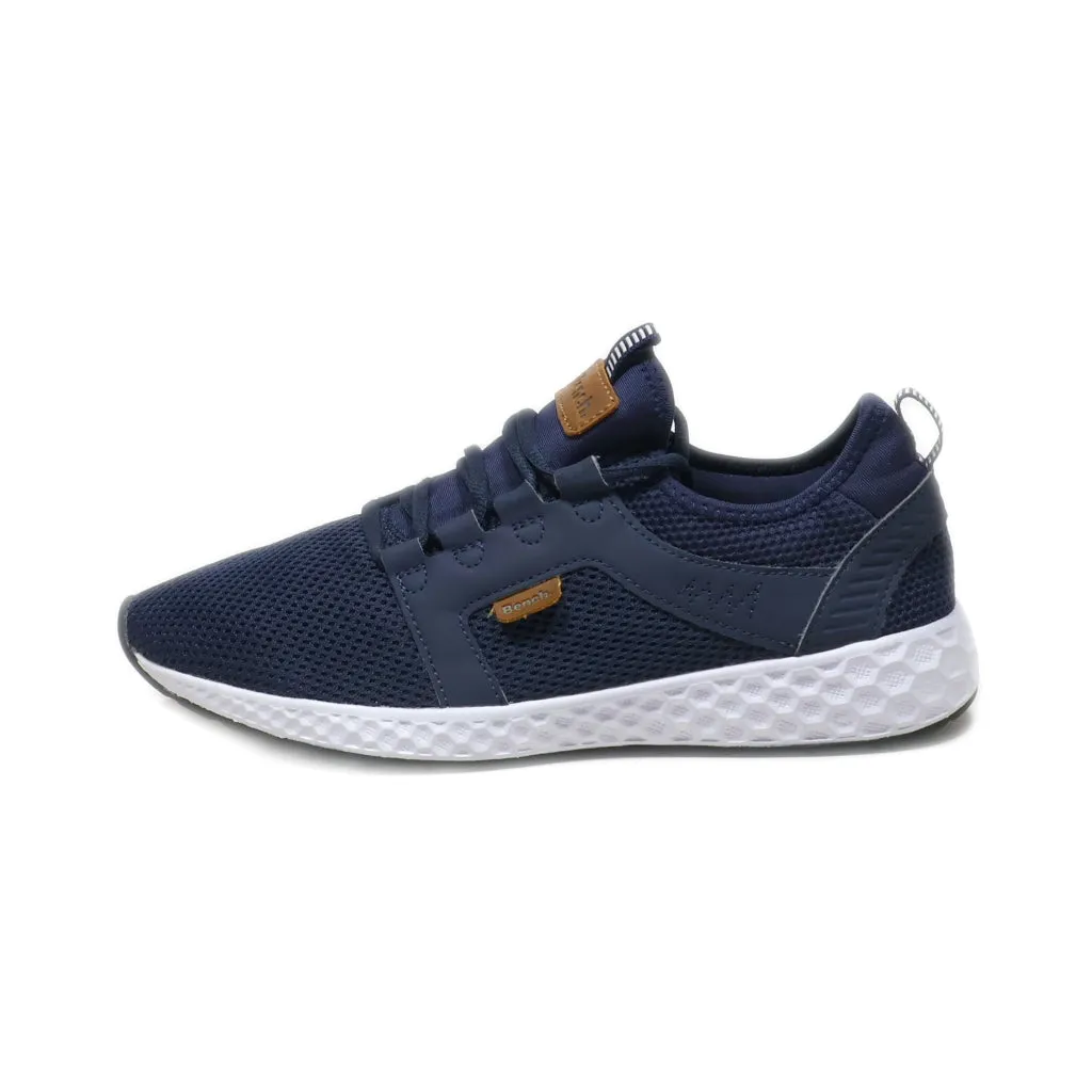 Bench. Sport Shoes Leather Blue Colour For Men