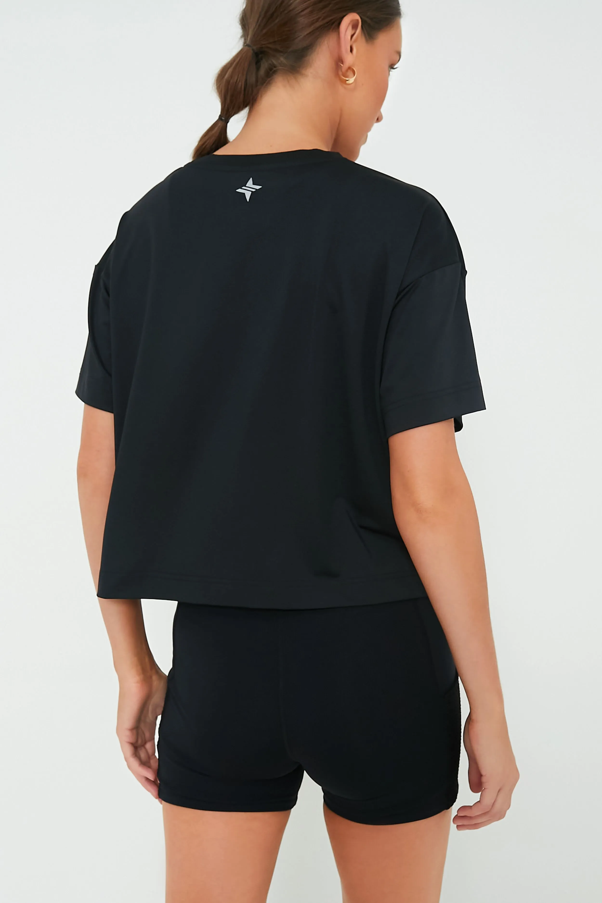 Black Cropped Ryan Boyfriend Tee