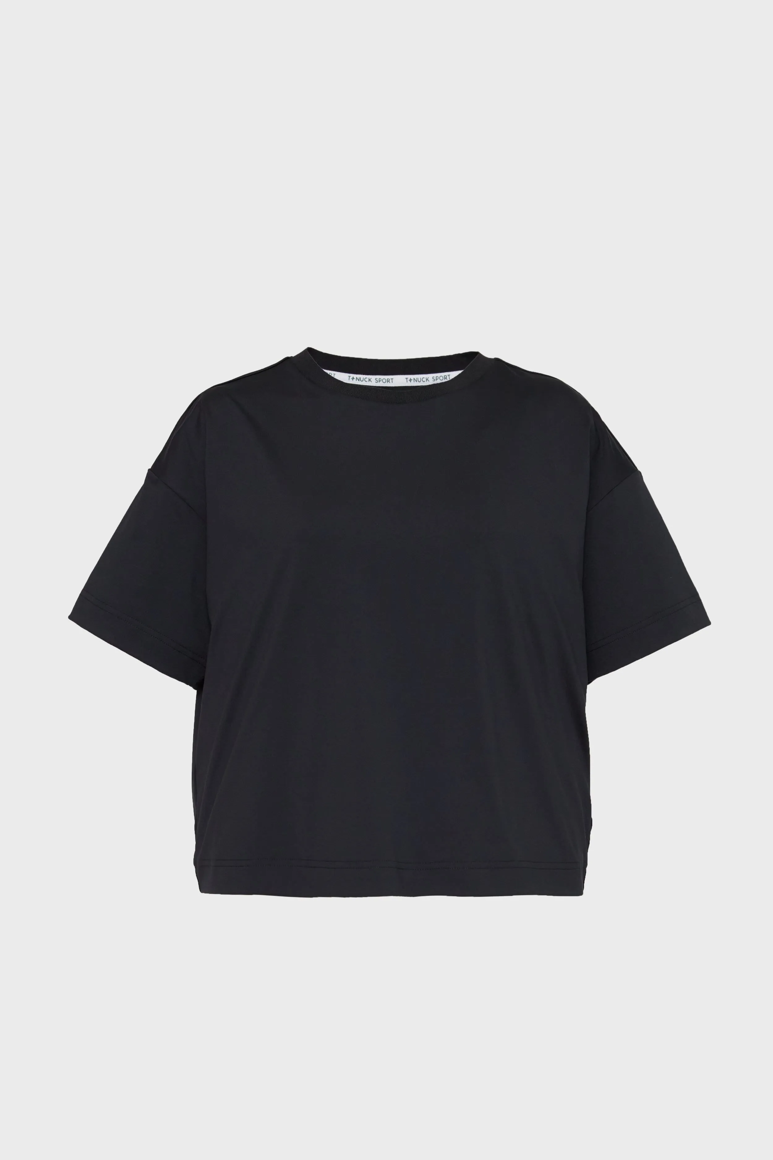 Black Cropped Ryan Boyfriend Tee