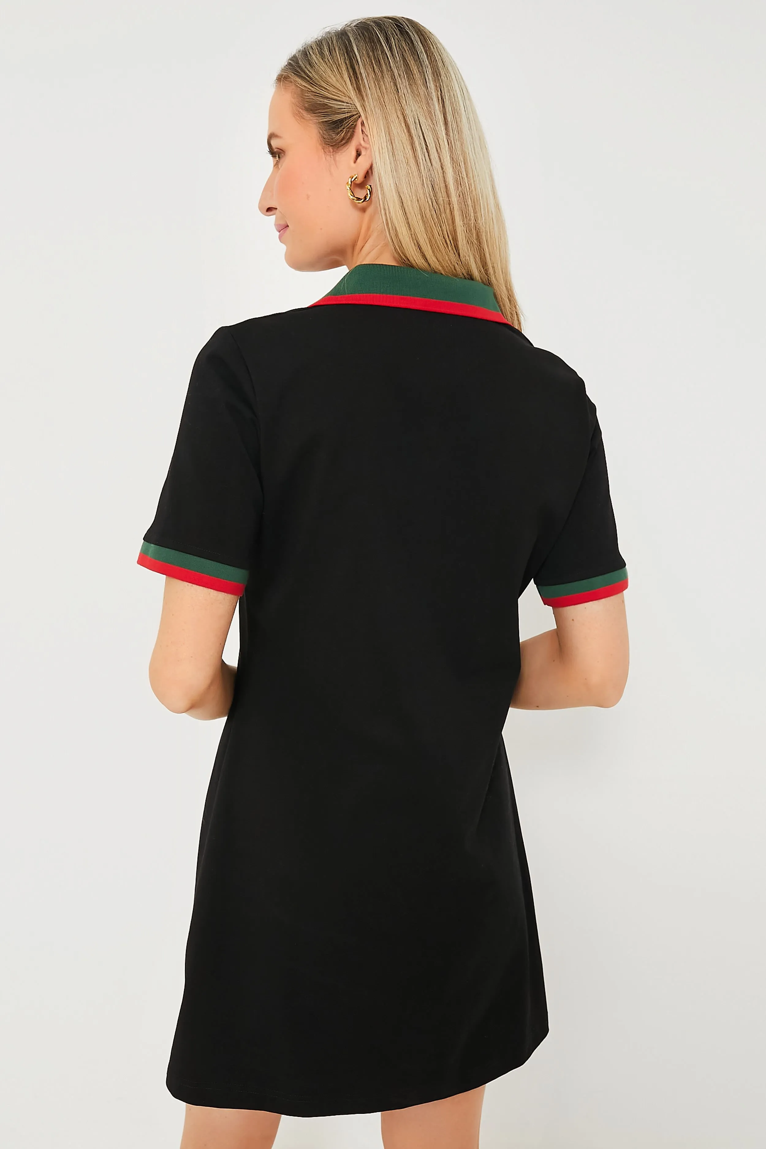 Black Hutton Polo Dress