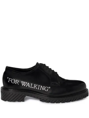 Black Leather Polished Lace-Up Shoes