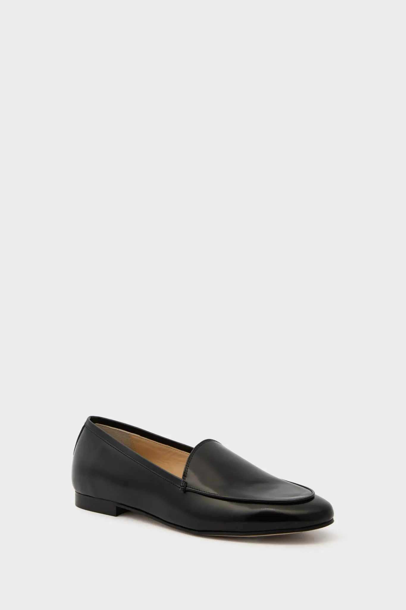 Black Leather Rowan Loafers