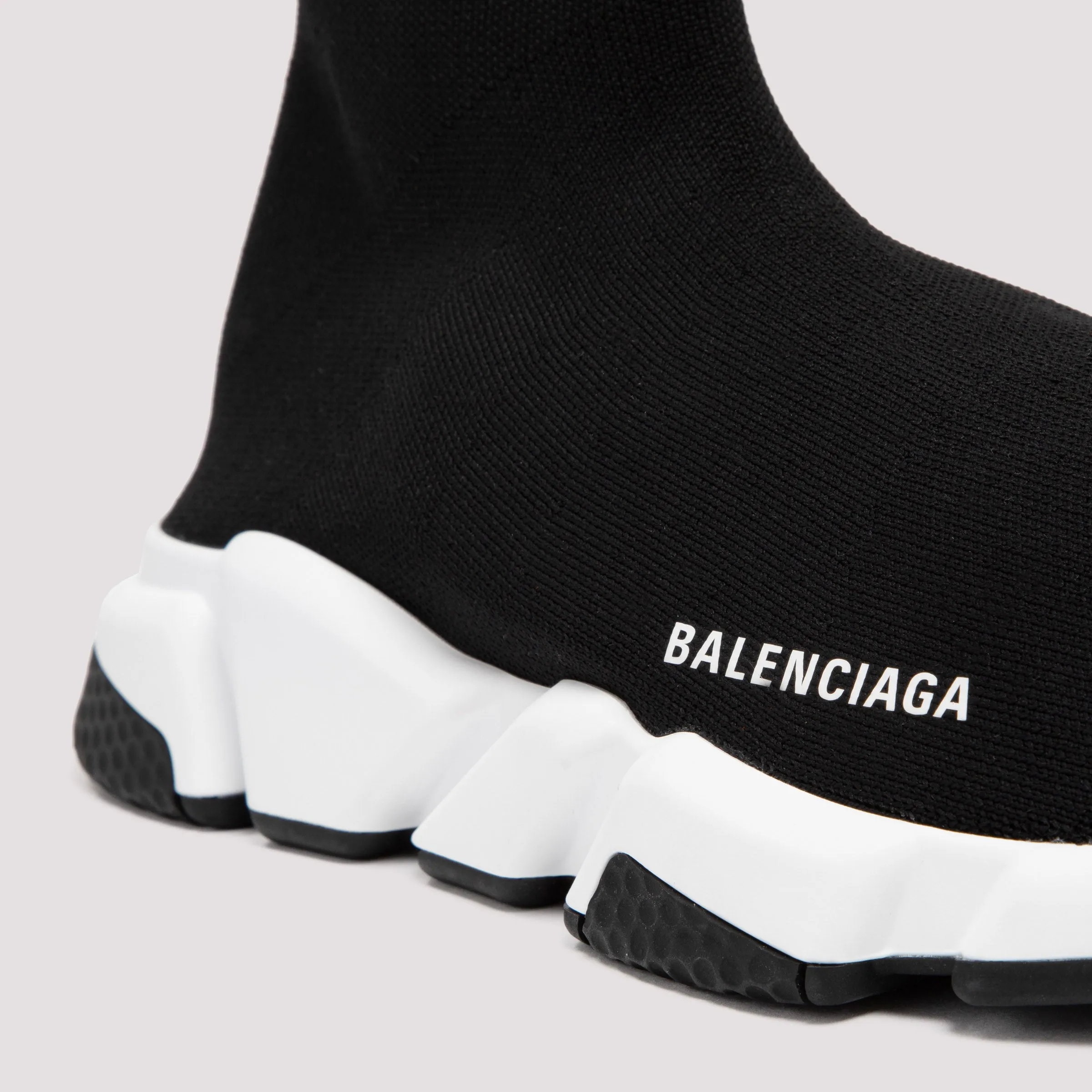 Black Polyester Balenciaga Speed Sneakers for Men