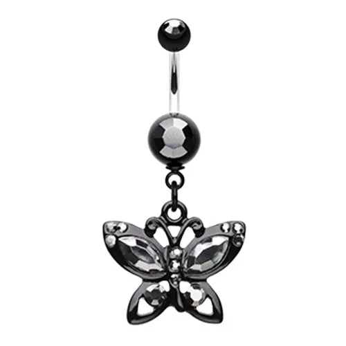 Blackline Butterfly Belly Bar