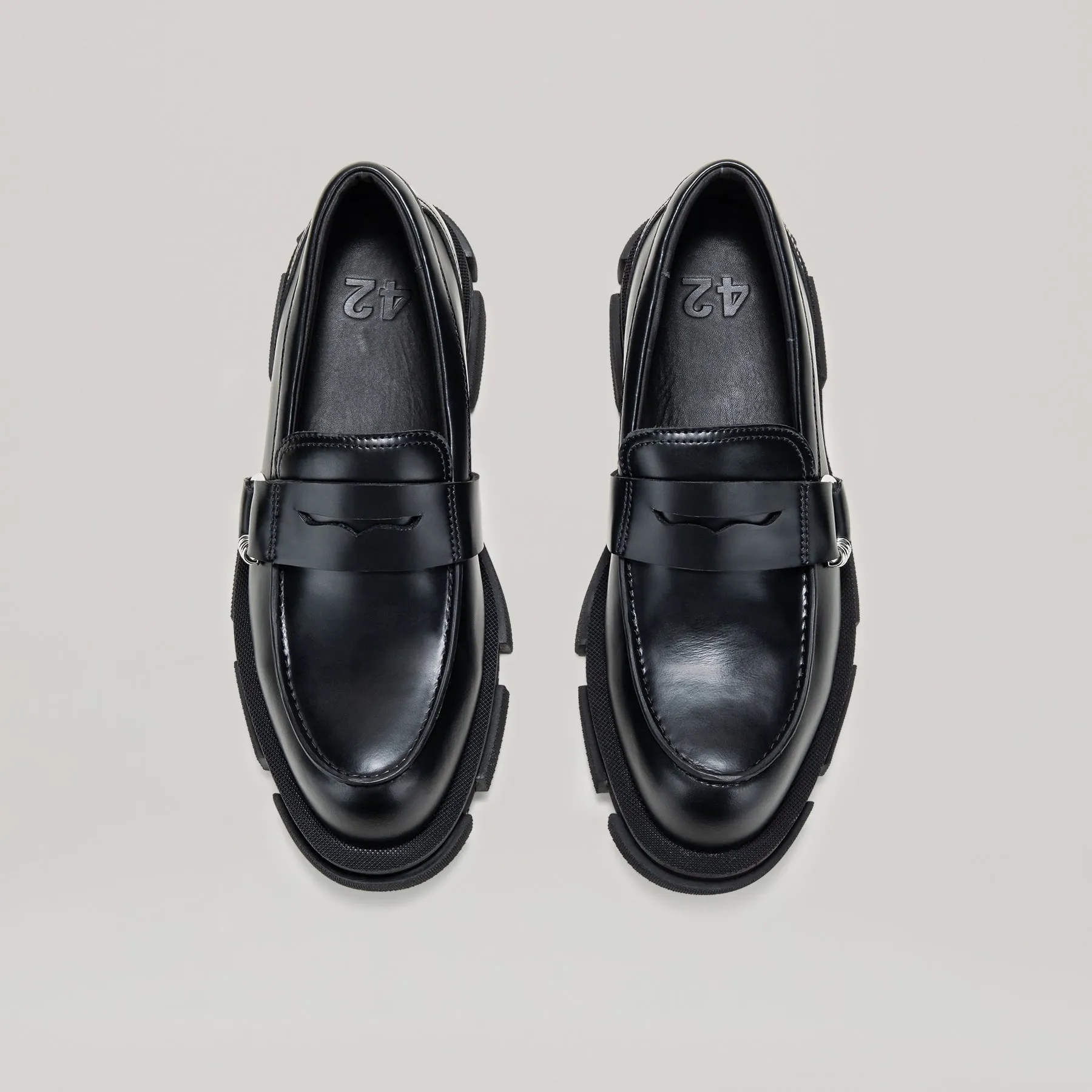 both-GAO PIERCED LOAFER-BLACK