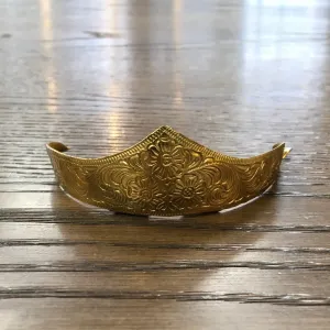 Brass Floral Scrolled Heel Caps