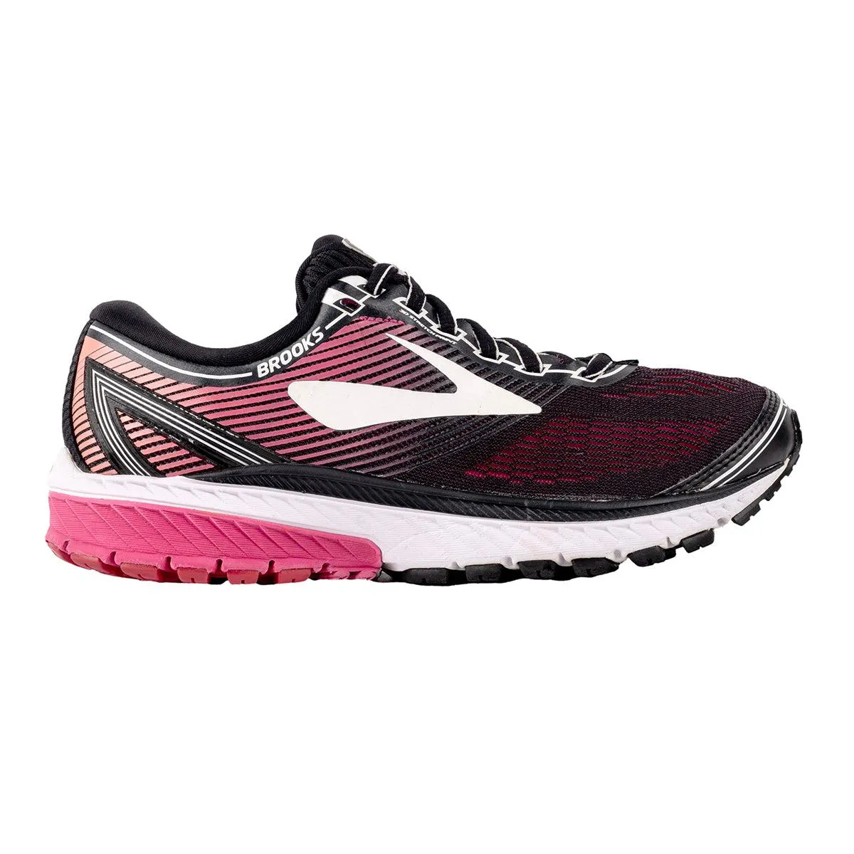 Brooks Ghost 10 Running Sport Shoes Fabric Black Colour For Women