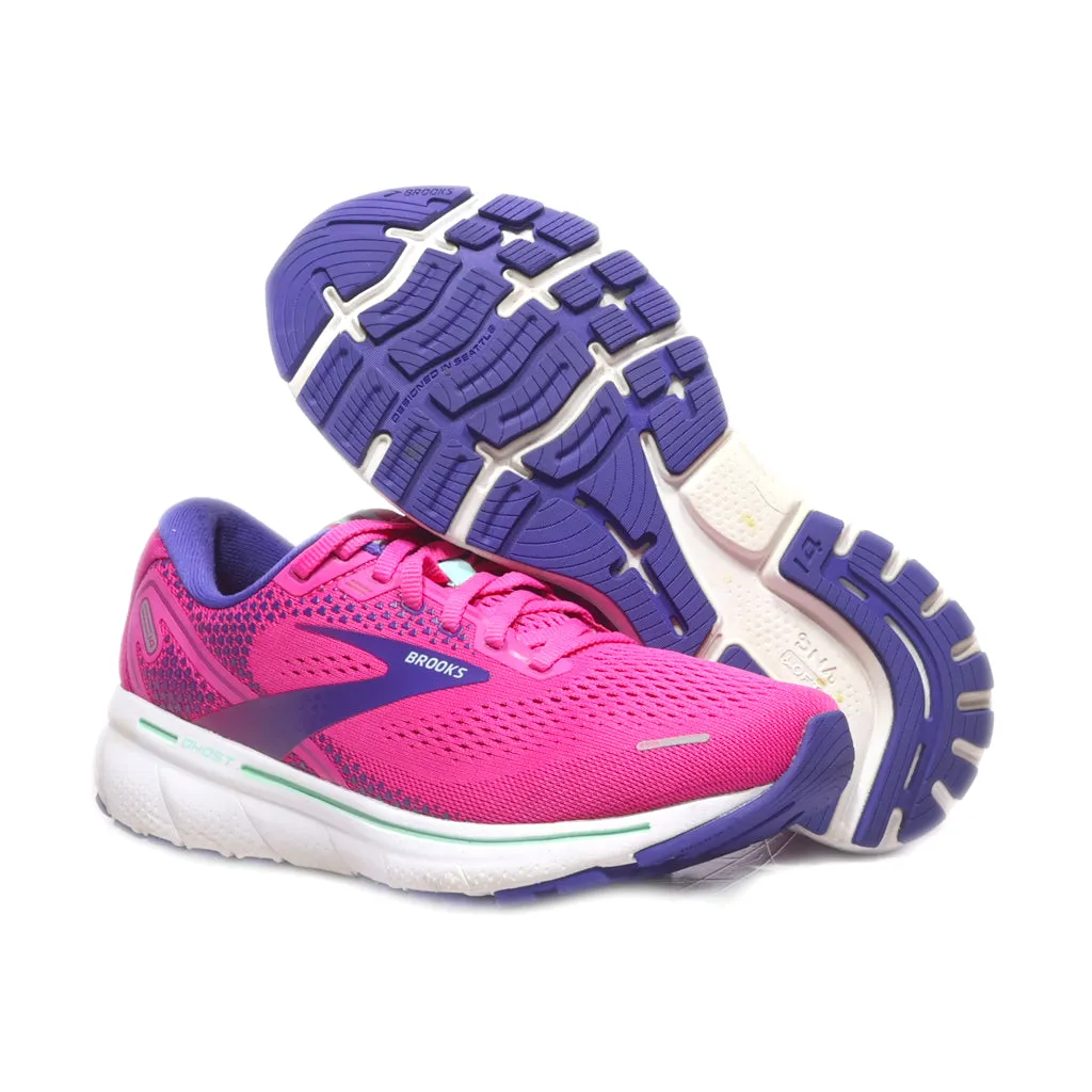 Brooks Ghost 14 Sport Shoes Fabric Pink Colour For Women