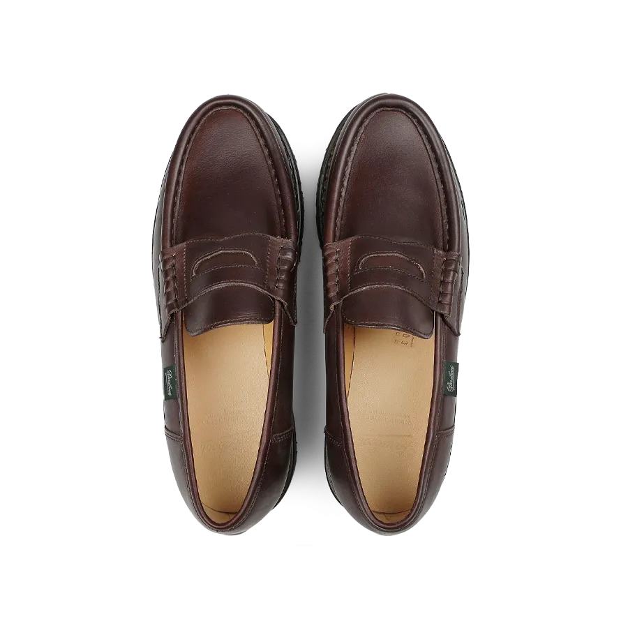 Brown Lis Cafe Leather Reims Loafers