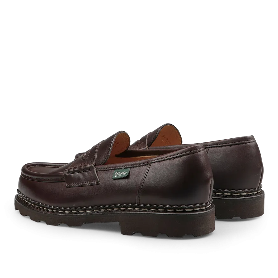 Brown Lis Cafe Leather Reims Loafers