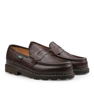 Brown Lis Cafe Leather Reims Loafers