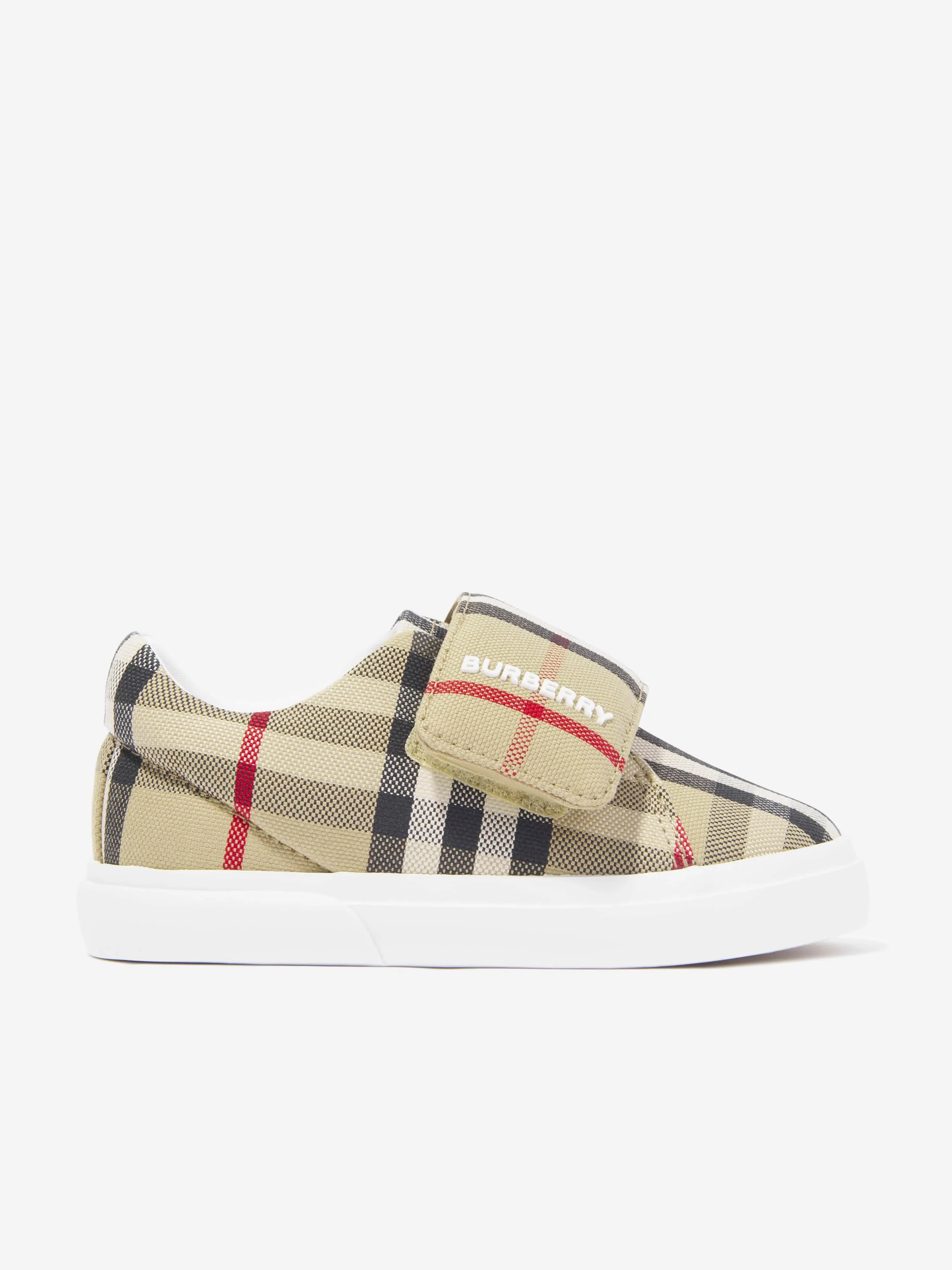 Burberry Baby James Trainers in Archive Beige Check