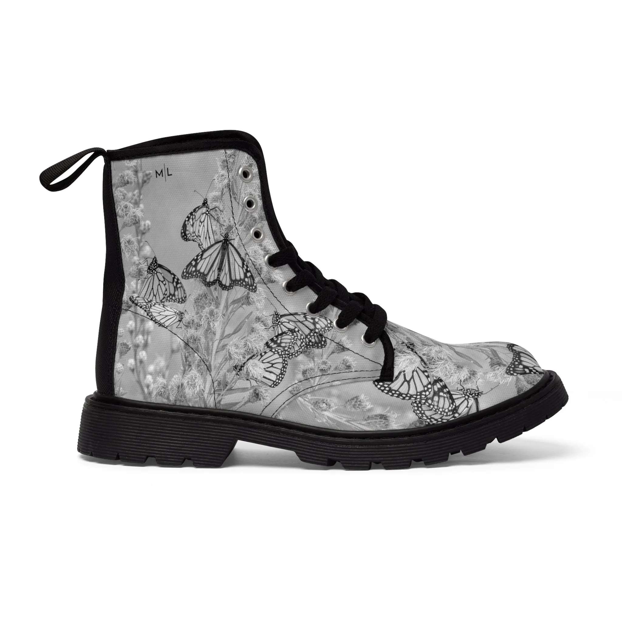 Butterfly Shades of Grey Art Boots